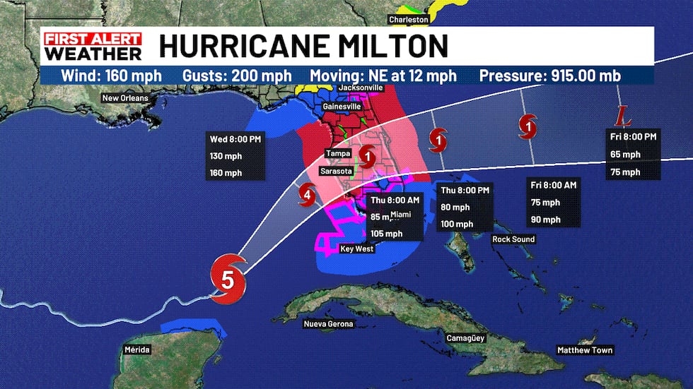 11PM Update: Milton still forecast to make landfall as major hurricane