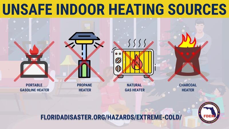 FDEM reminds residents to heat homes safely