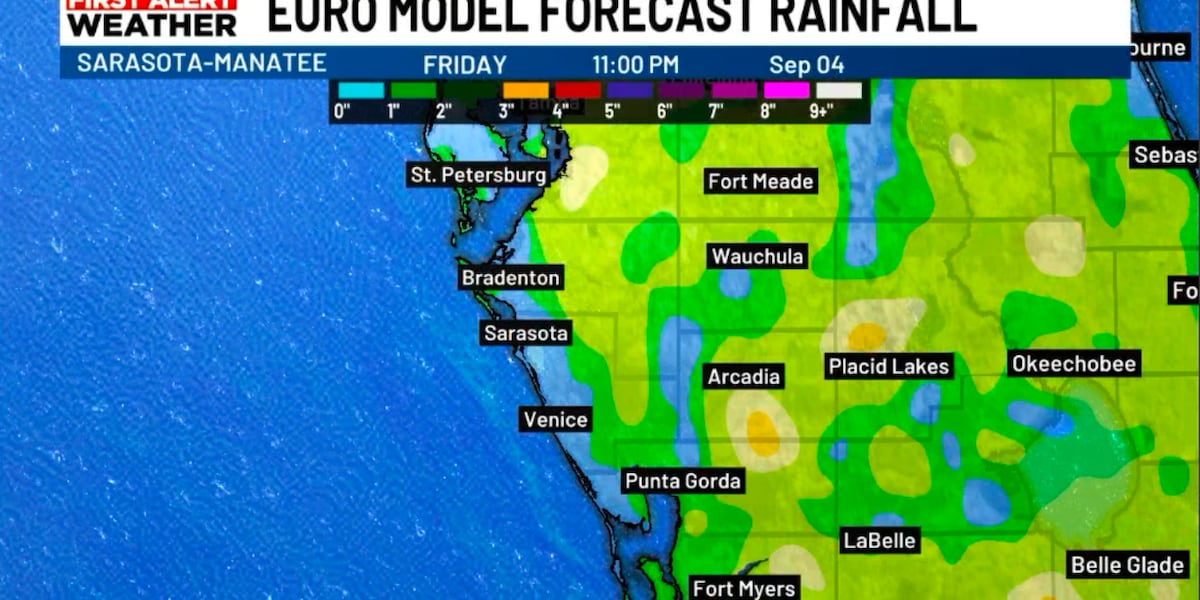 Shifting pattern for Suncoast storms