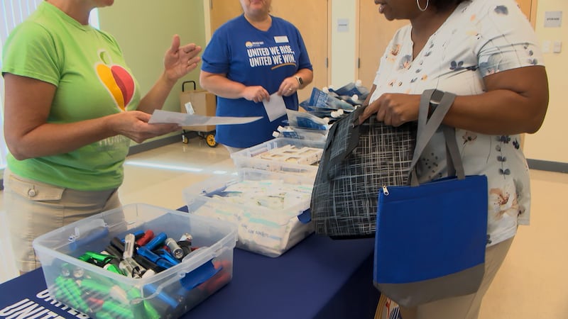 Residents on the Suncoast put together disaster preparedness kits at the Robert L Taylor...