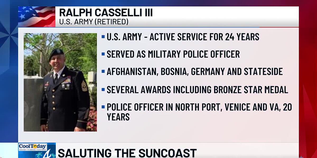 Veteran Ralph Hamilton Mi Saluting the Suncoast: U.S. Army veteran Ralph Casselli III