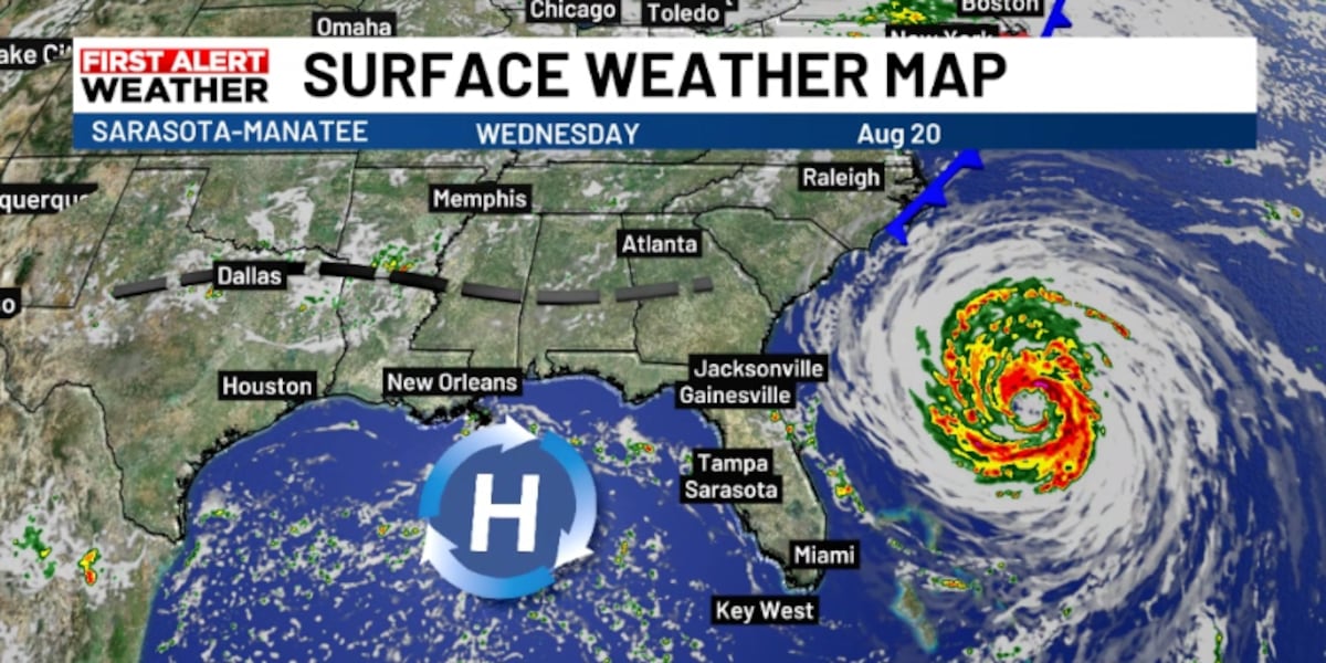The Suncoast gets a dry snap before stormier weather returns