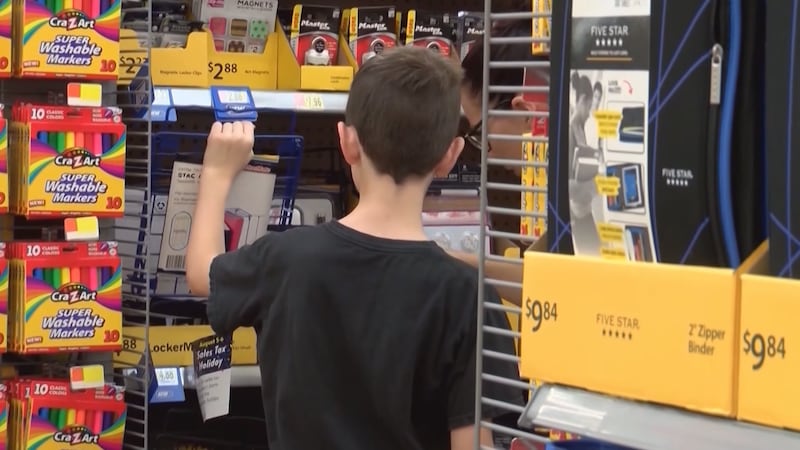 Back to school shopping