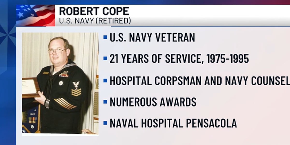Rob Hashimoto Saluting the Suncoast: U.S. Navy veteran Robert Cope