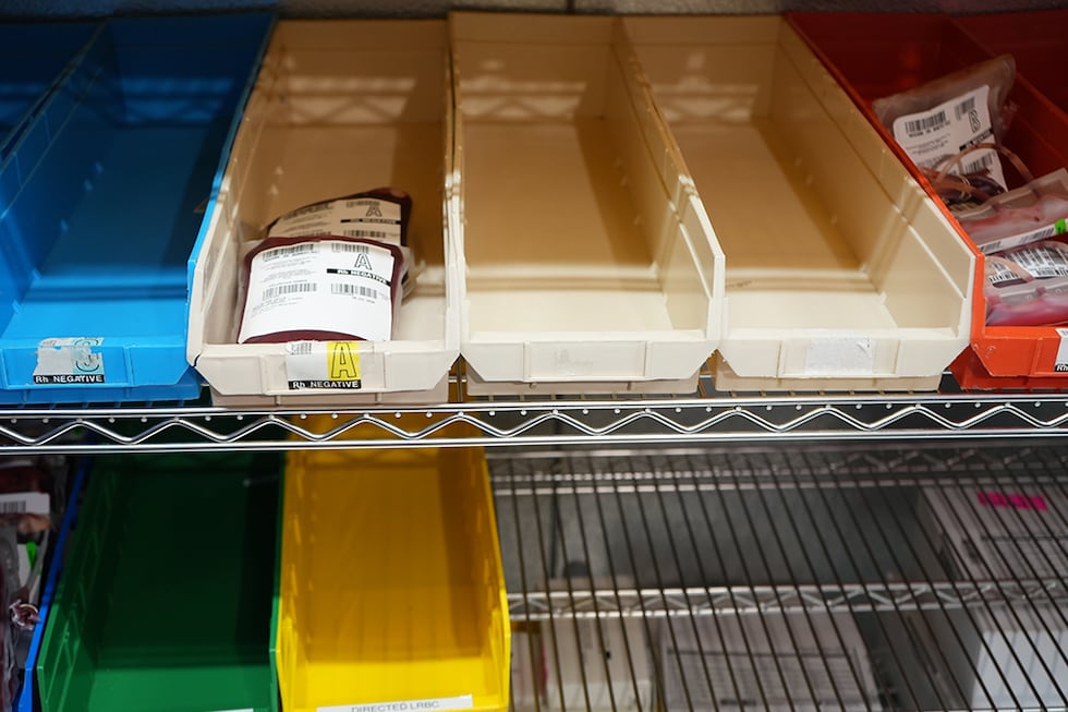 SunCoast Blood Centers is asking eligible donors to give blood or platelets this week after...