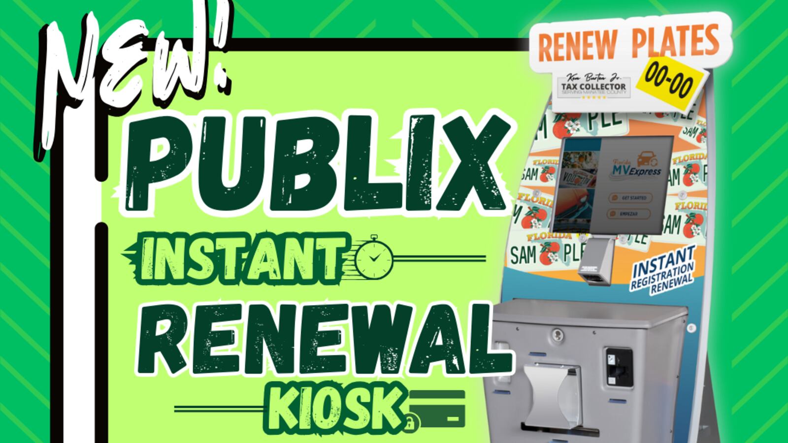 Palmetto Publix gets new instant vehicle registration renewal kiosk