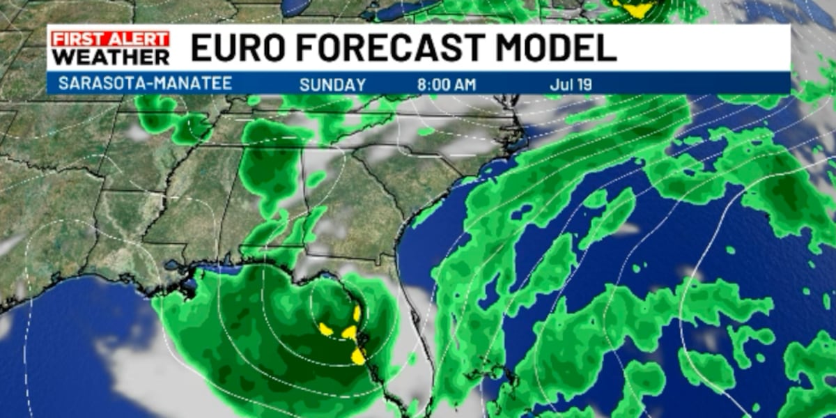 Weekend rain chances rise, but hot and dry until then.