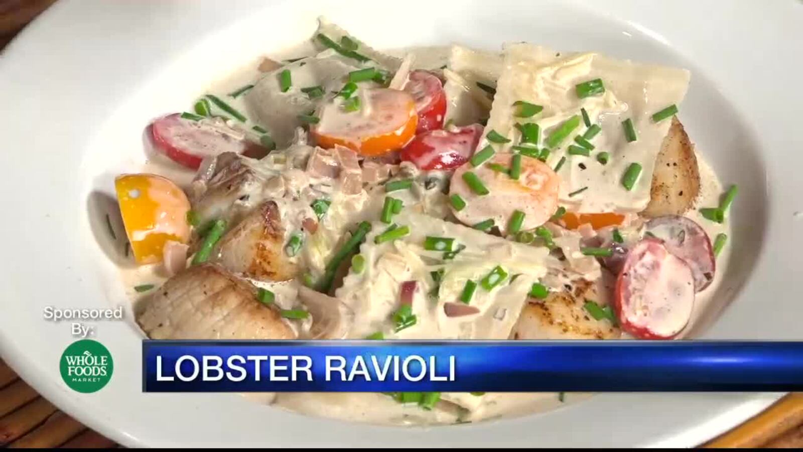 Lobster Ravioli with Creamy Scallop Sauce