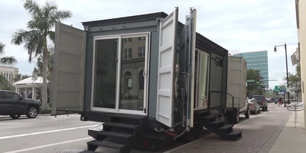 Shipping containers converted into homes for homeless students and veterans