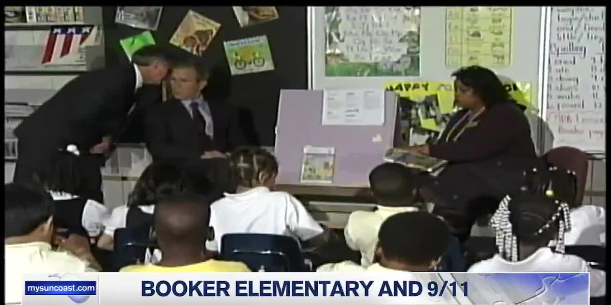18 years later: President George W. Bush was sitting in Sarasota ...