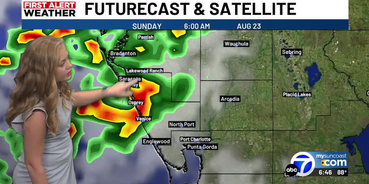 Showers expected Sunday morning
