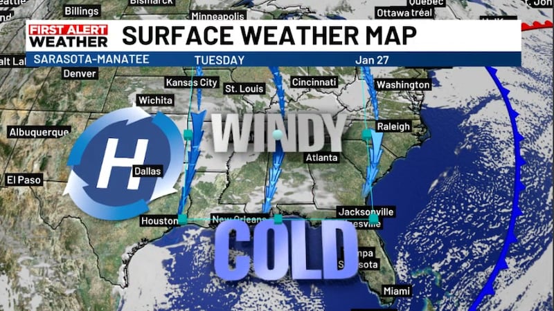 Gusty north wind brings dangerous wind chills