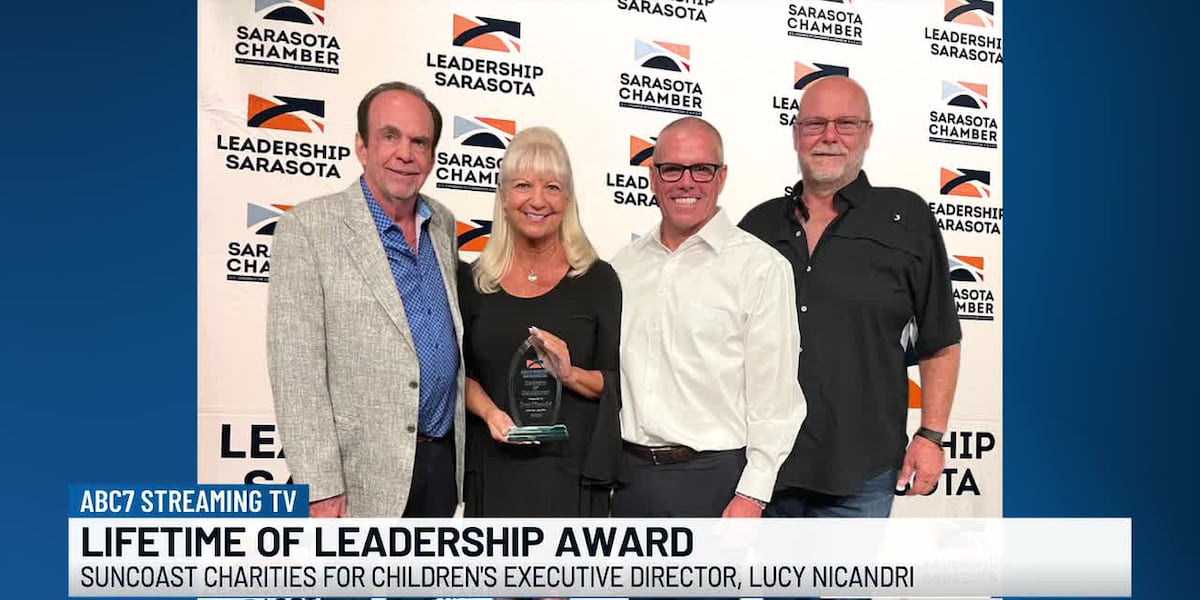 Suncoast Charities for Children executive director receives ‘Lifetime of Leadership' award