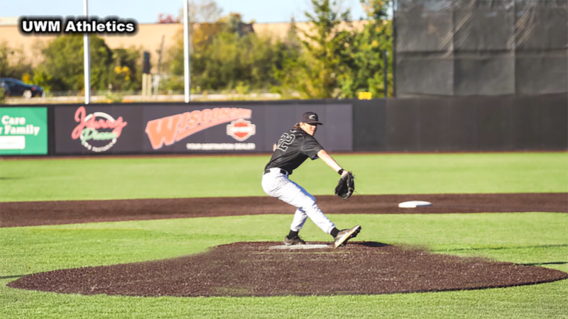 Ben McIntire plays college baseball in Milwaukee, where the Brewers are one win away from a...