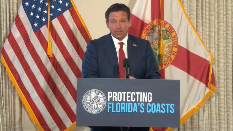 Gov. Ron DeSantis signed a bill he said will block dredging tied to a proposed commercial...