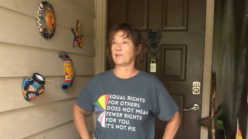 Kari Knell said she has signs on her home that say no soliciting and repeatedly told the...