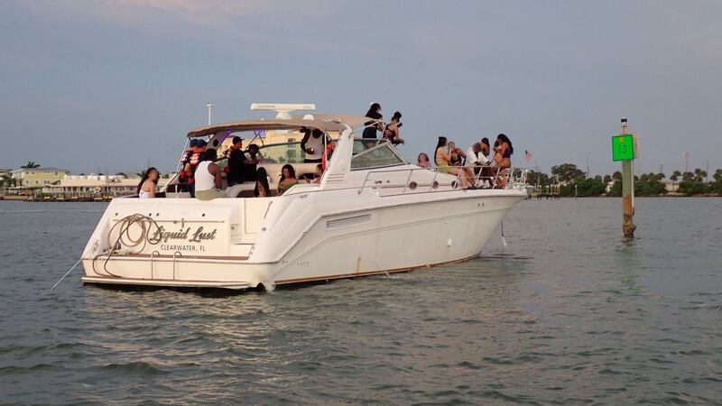 The Coast Guard deemed this 50-foot boat to be operating as an illegal passenger vessel,...