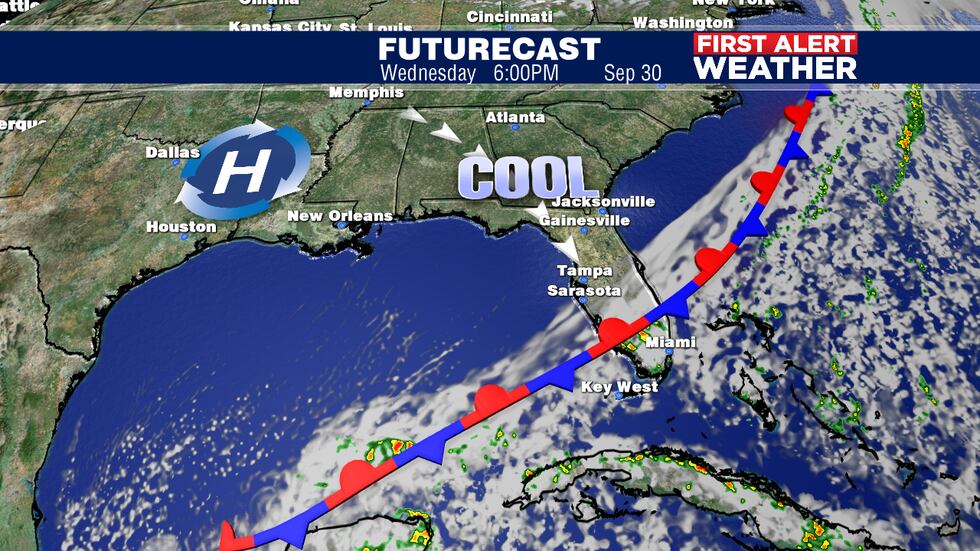 Cold Front Rolling In Cold front still on track to move through Wednesday