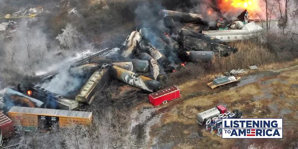 Coverage image for: Listening to America: East Palestine Train Derailment